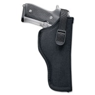 UNCLE MIKES HIP HOLSTER BLK 7-8.5" MD/LG DBL ACTN REV. LEFT