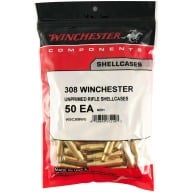 Winchester Brass 308 Winchester Unprimed Bag of 50
