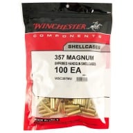 Winchester Brass 357 Mag Unprimed Bag of 100
