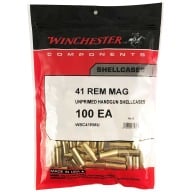 Winchester Brass 41 Remington Mag Unprimed Bag of 100