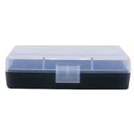 BERRY 380/9MM HINGED-TOP BOX 50-RND CLEAR/BLK 50/c
