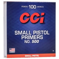 CCI PRIMER 500 SMALL PISTOL 5000/CASE