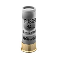 SELLIER & BELLOT RUBBER 12ga 2-5/8" 2-15mm BALLS 25/bx 10/cs