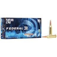 FEDERAL AMMO 243 WINCHESTER 85gr COPPER (P/S) 20/bx 10/cs