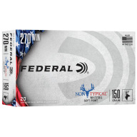 FEDERAL AMMO 270 WINCHESTER 150gr SP NON-TYPICAL 20/bx 10/cs