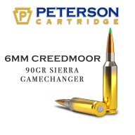 PETERSON AMMO 6MM CREEDMR 90g TIPPED SIERRA GC 20bx