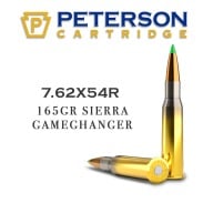 PETERSON AMMO 7.62x54R 165g TIPPED SIERRA GC 20b