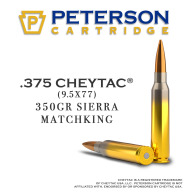 PETERSON AMMO 375 CT 350gr SIERRA MK 20/BOX