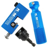 K&M Micro Adjustable Neck Turner Complete - Body w/ Carbide Cutter, Power Adapter and Power Adapter Handle