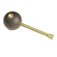 TRADITIONS ROUND HANDLE BALL STARTER - WOOD AND BRASS