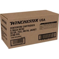 WINCHESTER AMMO 5.56mm 55gr FMJ M193 LAKE CITY 1000/bx