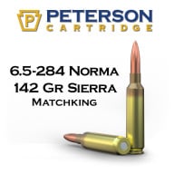 PETERSON AMMO 6.5x284 142gr SIERRA MK 20/BX